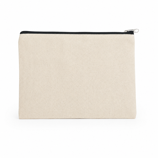 Pochette en coton canvas - grand modèle