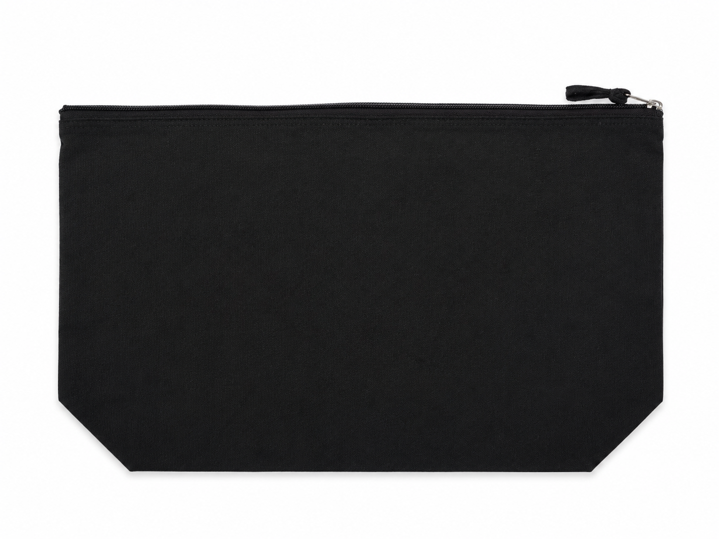 Pochette avec fermeture éclair K-loop en toile de coton recyclé et coton