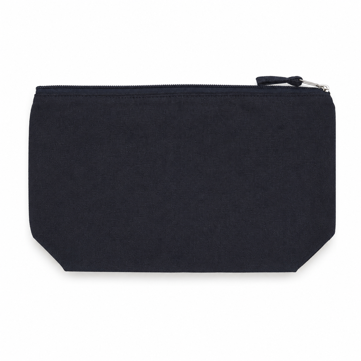 Pochette avec fermeture éclair K-loop en toile de coton recyclé et coton