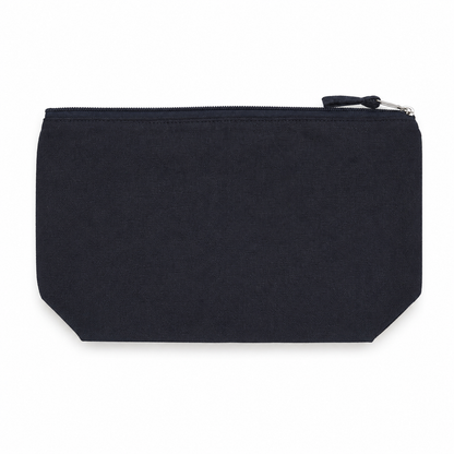 Pochette avec fermeture éclair K-loop en toile de coton recyclé et coton