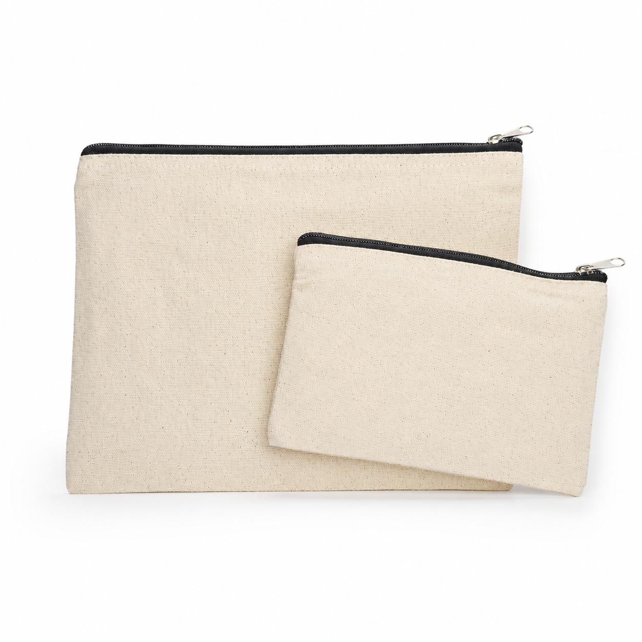 Pochette en coton canvas - grand modèle