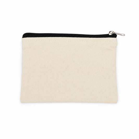 Pochette en coton canvas - petit modèle