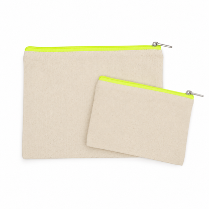 Pochette en coton canvas - grand modèle