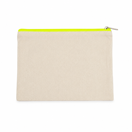 Pochette en coton canvas - grand modèle