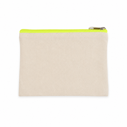 Pochette en coton canvas - petit modèle