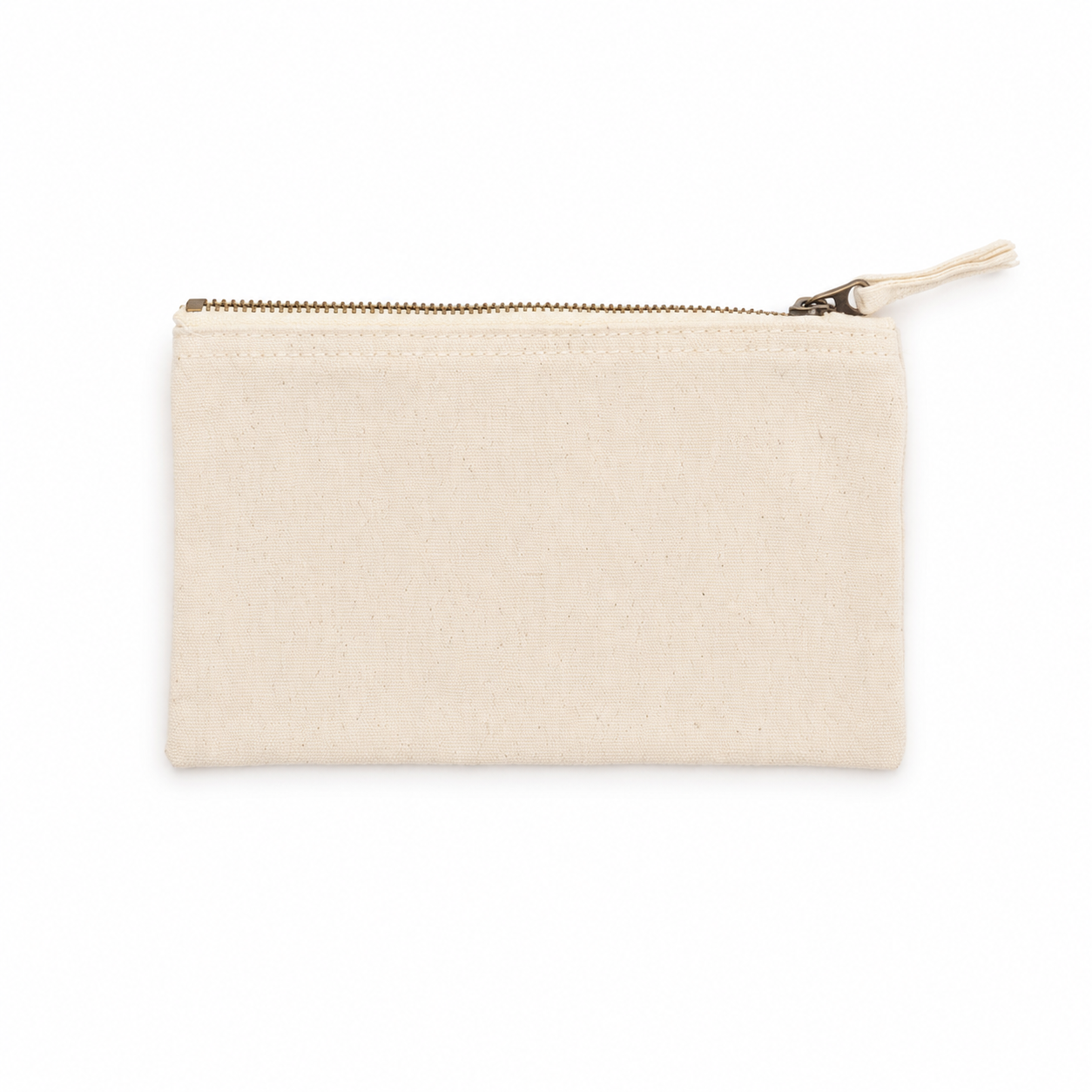 Pochette en toile de coton Natural