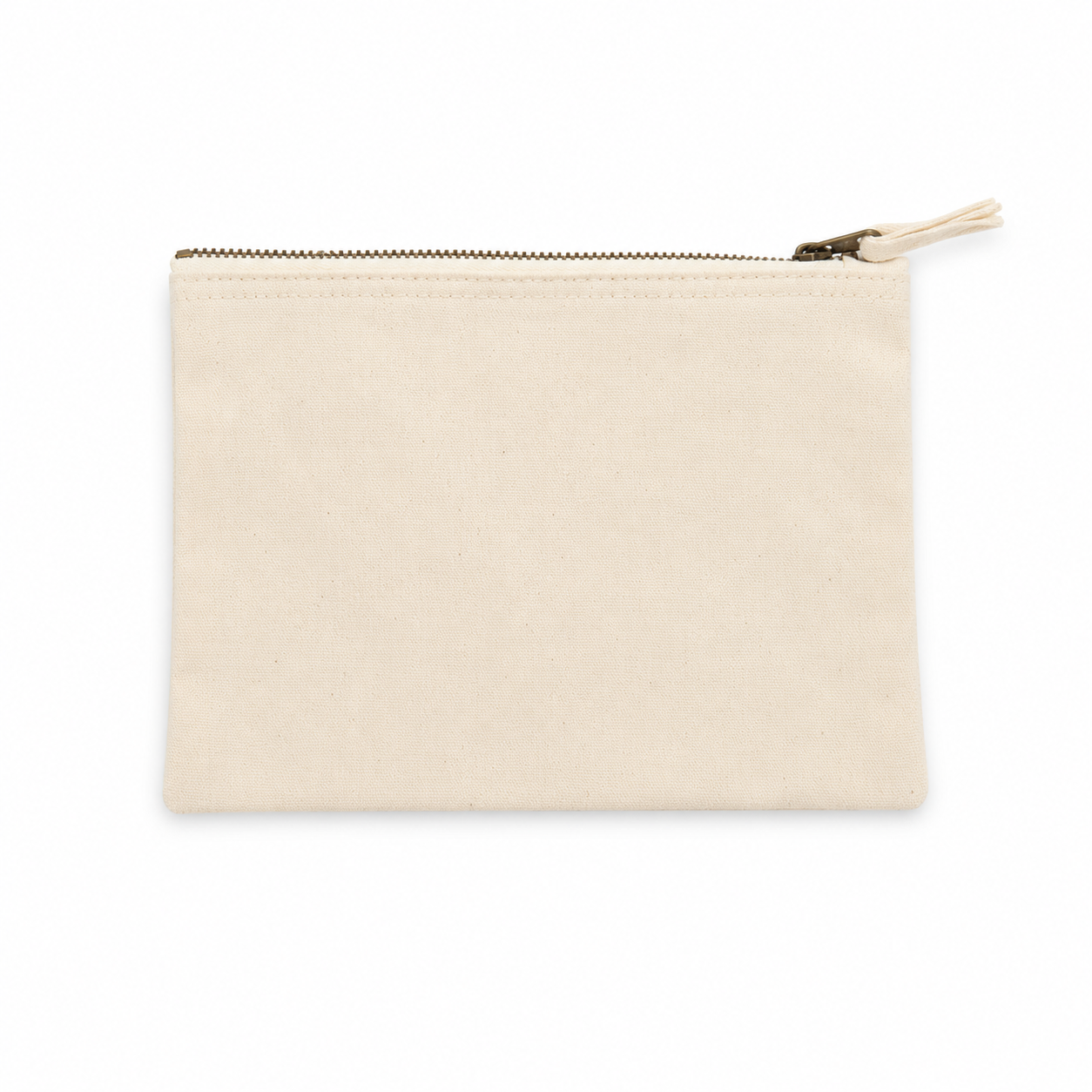 Pochette en toile de coton Natural