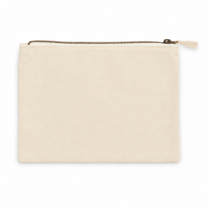 Pochette en toile de coton Natural
