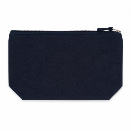 Pochette avec fermeture éclair K-loop en toile de coton recyclé et coton
