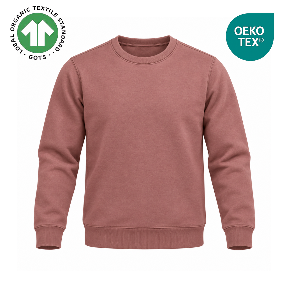 Sweat-shirt écoresponsable à col rond unisexe