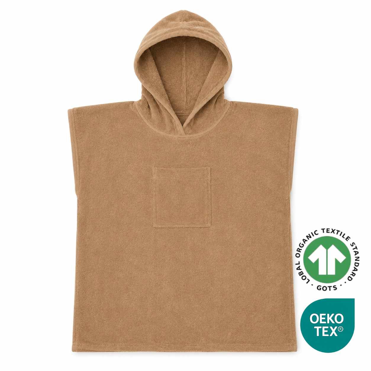 Poncho éponge à capuche enfant