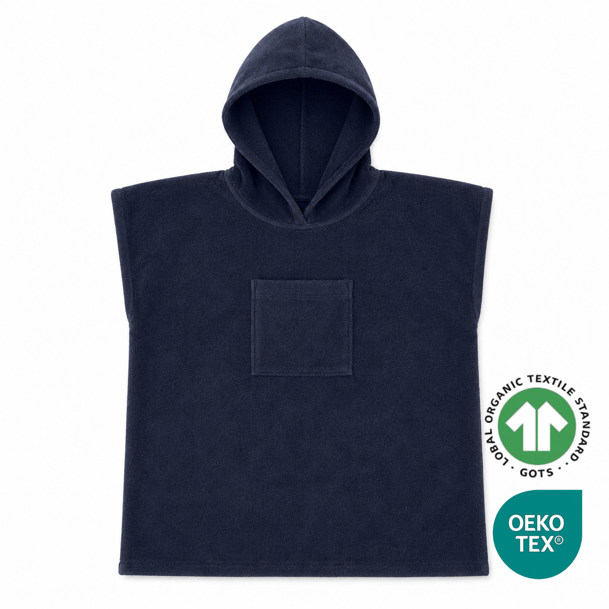Poncho éponge à capuche enfant